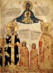 Мануил II Палеолог (1391-1425) с семейством
