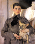 Портрет графа Ф.Ф. Сумарокова-Эльстон с собакой