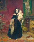 Портрет М.А. Бек с дочерью