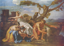 Младенца Юпитера вскармливают молоком козы Амалфеи