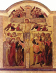 Алтарный образ из Визенкирхе в Зёсте. Иконостас с Марией и евангелистом Иоанном, центральная часть. Распятие