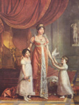 Портрет императрицы Жюли Бонапарт с дочерьми