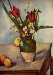 Натюрморт с тюльпанами и яблоками