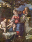 Святое семейство под дубом с Иоанном Крестителем