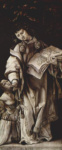 Неподвижные доски с четырьмя святыми для Геллеровского алтаря Альбрехта Дюрера. Св. Кириак исцеляет дочь Диоклетиана от одержимости
