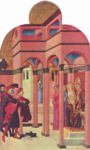 Алтарный полиптих для Сан Франческо в Борго Сан Сеполькро. Св. Франциск отрекается от своего земного отца