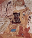 Фрески Верхней церкви Сан Франческо в Ассизи, фреска на средокрестном своде, сцена: св. Лука