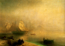 Неаполитанский залив в туманное утро