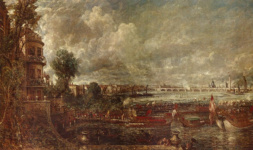 Вид на мост Ватерлоо со ступеней Уайтхолла, 18 июня 1817