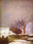 Остов корабля в полярном море