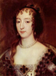 Портрет английской королевы Генриетты Французской