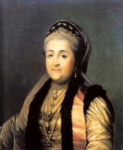 Портрет Екатерины II в шугае и кокошнике