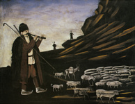 Пастух с отарой