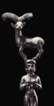 Богиня с козлом на голове из Луристана
