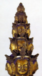 Скульптура «Экадашамукха Авалокитешвара» («Арбан-нигэн-нигурту»). Фрагмент