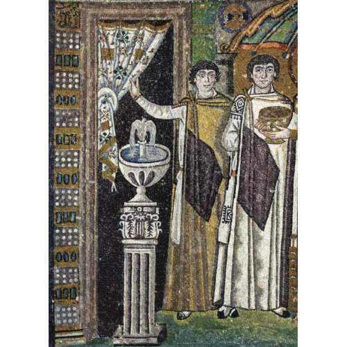 Базилика Сан Витале. Императрица Феодора и ее двор. Фрагмент. Чины из свиты императрицы