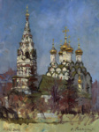 Этюд. Московский храм