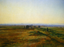 Аппиева дорога (Via Appia) при закате солнца