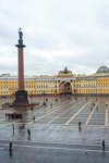 Дворцовая площадь в Санкт-Петербурге. Вид из Зимнего дворца