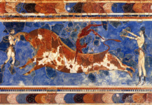 Игры с быком. Фреска из Кносского дворца