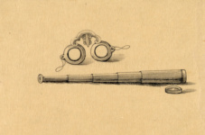 Очки в роговой оправе - телескоп
