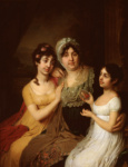 Портрет графини А.И. Безбородко с дочерьми Любовью и Клеопатрой