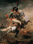 Офицер конных егерей императорской гвардии, идущий в атаку