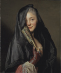 Дама под покрывалом. Портрет Марии Сюзанны Рослин, жены художника