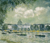 Вид на Сену с Институтом Франции и мостом Искусств