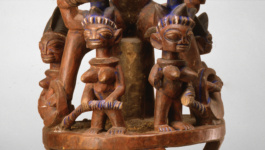 Шлем-маска эпа: Ийябеджи (Матъ близнецов). Фрагмент