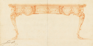 Письменный стол. Вертикальная проекция