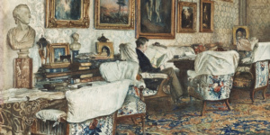 Салон в квартире графа Ланкоронского в Вене. Фрагмент