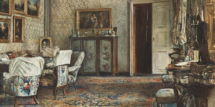 Салон в квартире графа Ланкоронского в Вене. Фрагмент