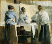 Французские женщины за глажкой