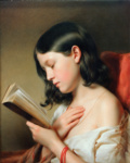 Читающая девушка