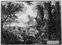 Серия «Античные памятники Альбано и Кастельгандольфо». Лист V. Так называемая гробница Горациев и Куриациев