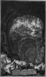 Серия «Античные памятники Альбано и Кастельгандольфо». Лист XVII. Вид цистерны
