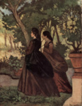 Две дамы в саду Кастильончелло