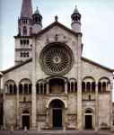 Собор в Модене. Западный фасад