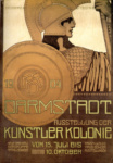 Плакат для второй выставки дармштадской колонии художников на Матильденхэ