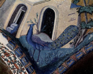 Мозаики из церкви Кахрие-джами в Стамбуле. Павлин