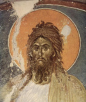 Фрески из церкви в Грачанице. Иоанн Креститель