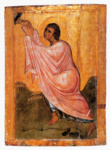 Моисей, получающий скрижали. Синай, монастырь св. Екатерины