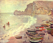 Этрета, пляж и порт Амон