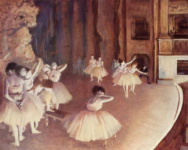 Генеральная репетиция балета на сцене