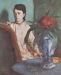 Сидящая женщина с вазой (Мадемуазель Э. Мюссон)