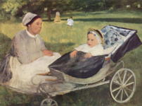 Ребёнок с гувернанткой. Портрет Анри Вальпинсона в младенчестве