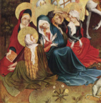 Алтарь св. Фомы, фрагмент центральной части; Святые жены у креста Христова