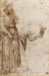 Зарисовка композиции Джотто «Вознесение Иоанна Богослова»