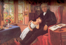 Джеймс Уайетт и его внучка Мэри